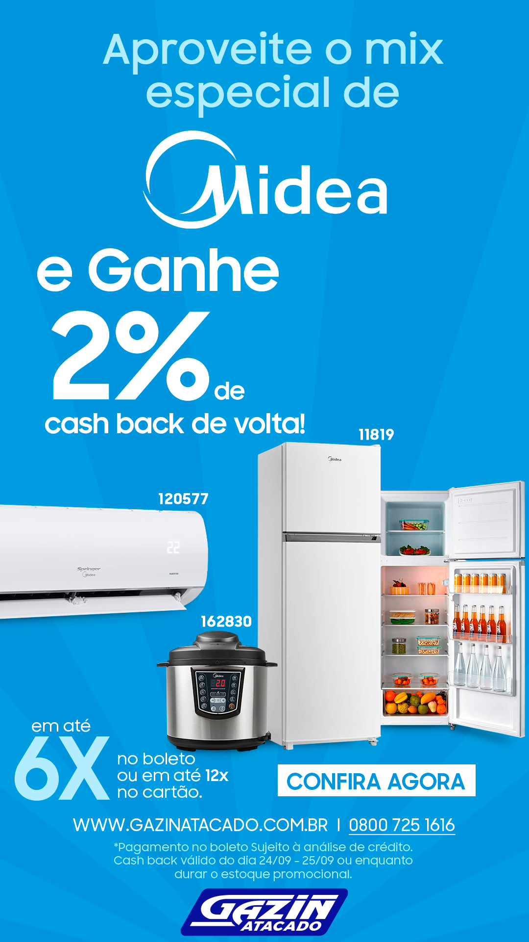 Cash back Midea